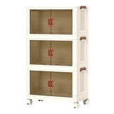 StackSmart™ Foldable Rolling Storage Bins – 3 Piece Stackable Set