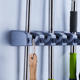 GripLite™ Plastic Wall-Mounted Broom & Mop Holder