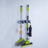 GripLite™ Plastic Wall-Mounted Broom & Mop Holder