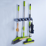 GripLite™ Plastic Wall-Mounted Broom & Mop Holder