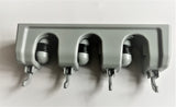 GripLite™ Plastic Wall-Mounted Broom & Mop Holder