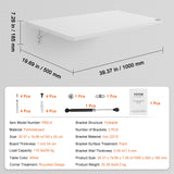 FlexDesk™ Wall-Mounted Folding Table